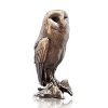 Owl Bronze Miniature Wildlife Figure