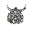 Silver Viking Head Gent's Ring
