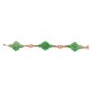 Edwardian Carved Jade Antique Bracelet