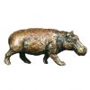 Hippo Bronze Miniature Wildlife Figure