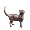 Standing Cat Bronze Miniature Wildlife Figure