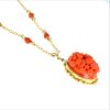 9ct Gold 1970's Deakin and Francis Coral Necklet