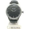 Bulova Classic Black Dial Gents Strap Watch (96B233)