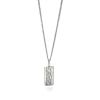 Fred Bennett Stainless Steel Textured Pendant And Chain