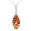 Silver Pendant with Amber (AMB0273)