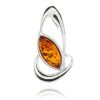 Silver Pendant with Amber