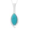 Sterling Silver Pendant with Turquoise
