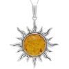 Silver Sun With Amber