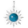 Silver Sun with Turquoise