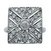 Genuine Art Deco Platinum Diamond Ring