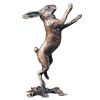 Boxing Hare Bronze Miniature Wildlife Figure
