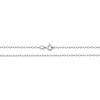 9ct White Gold Belcher Chain Faceted