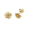 Small 9ct Gold Rose Shaped Stud Earrings