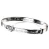 D For Diamond Silver I Do Believe In Fairies Bangle