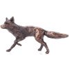 Running Fox Bronze Miniature Wildlife Figure