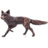 Running Fox Bronze Miniature Wildlife Figure