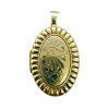 9ct Yellow Gold Large Oval Vintage Patterned Locket