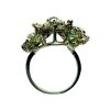 14ct Green Tourmaline Diamond Handmade Ring