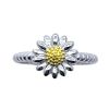 Sterling Silver Vermeil Gold Daisy Ring