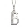 Sterling silver Initial B necklace