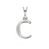 Sterling Silver Initial C Necklace