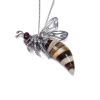 Small Hornet Silver And Amber Necklace